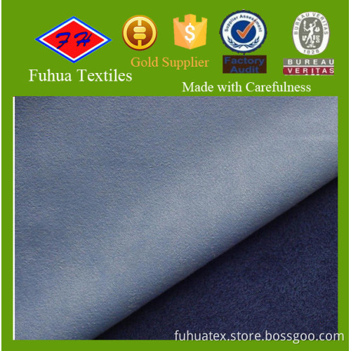 100 polyester suede fabric/weft knitted suede fabric for sofa